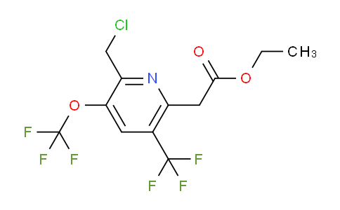 Ethyl 2-(chloromethyl)-3-(trifluoromethoxy)-5-(trifluoromethyl)pyridine-6-acetate