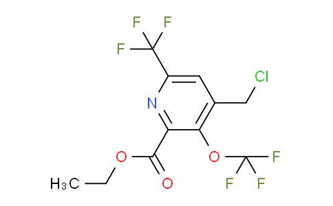 AM143018 | 1806757-54-9 | Ethyl 4-(chloromethyl)-3-(trifluoromethoxy)-6-(trifluoromethyl)pyridine-2-carboxylate