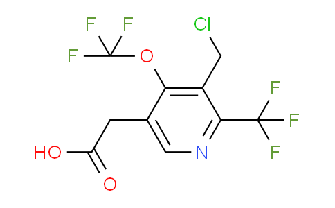 AM143050 | 1806757-87-8 | 3-(Chloromethyl)-4-(trifluoromethoxy)-2-(trifluoromethyl)pyridine-5-acetic acid