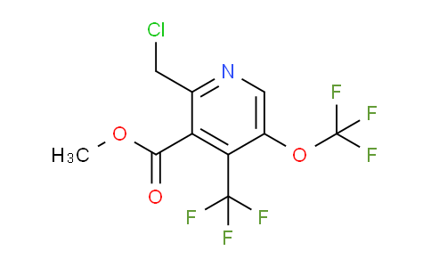 Methyl 2-(chloromethyl)-5-(trifluoromethoxy)-4-(trifluoromethyl)pyridine-3-carboxylate