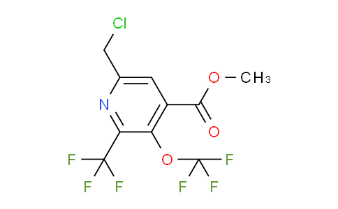 Methyl 6-(chloromethyl)-3-(trifluoromethoxy)-2-(trifluoromethyl)pyridine-4-carboxylate