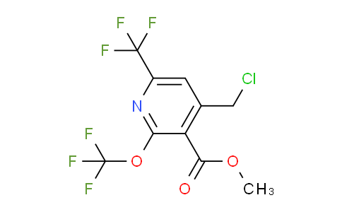 AM143100 | 1806776-63-5 | Methyl 4-(chloromethyl)-2-(trifluoromethoxy)-6-(trifluoromethyl)pyridine-3-carboxylate