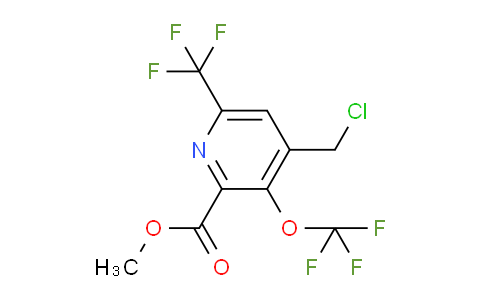 AM143105 | 1804661-71-9 | Methyl 4-(chloromethyl)-3-(trifluoromethoxy)-6-(trifluoromethyl)pyridine-2-carboxylate