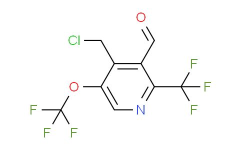 4-(Chloromethyl)-5-(trifluoromethoxy)-2-(trifluoromethyl)pyridine-3-carboxaldehyde
