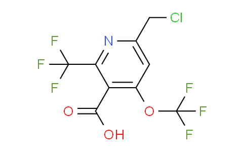 6-(Chloromethyl)-4-(trifluoromethoxy)-2-(trifluoromethyl)pyridine-3-carboxylic acid