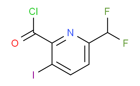 6-(Difluoromethyl)-3-iodopyridine-2-carbonyl chloride