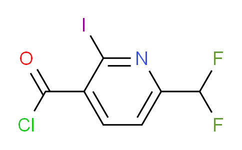 6-(Difluoromethyl)-2-iodopyridine-3-carbonyl chloride