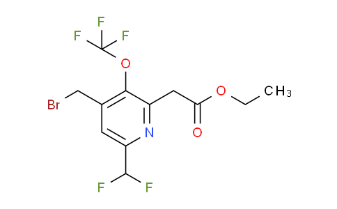 AM143189 | 1804626-48-9 | Ethyl 4-(bromomethyl)-6-(difluoromethyl)-3-(trifluoromethoxy)pyridine-2-acetate