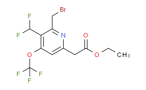 AM143205 | 1804625-98-6 | Ethyl 2-(bromomethyl)-3-(difluoromethyl)-4-(trifluoromethoxy)pyridine-6-acetate