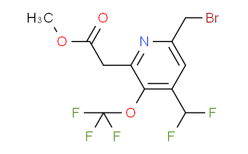 AM143210 | 1805306-26-6 | Methyl 6-(bromomethyl)-4-(difluoromethyl)-3-(trifluoromethoxy)pyridine-2-acetate