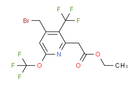 AM143219 | 1805136-26-8 | Ethyl 4-(bromomethyl)-6-(trifluoromethoxy)-3-(trifluoromethyl)pyridine-2-acetate