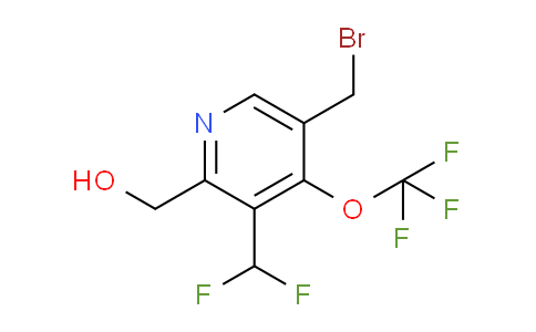 5-(Bromomethyl)-3-(difluoromethyl)-4-(trifluoromethoxy)pyridine-2-methanol