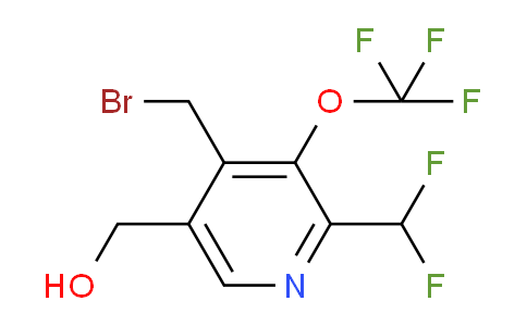 4-(Bromomethyl)-2-(difluoromethyl)-3-(trifluoromethoxy)pyridine-5-methanol