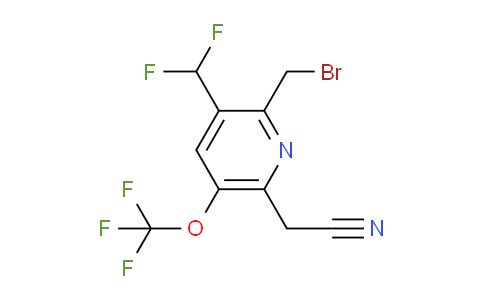 AM143233 | 1805234-08-5 | 2-(Bromomethyl)-3-(difluoromethyl)-5-(trifluoromethoxy)pyridine-6-acetonitrile