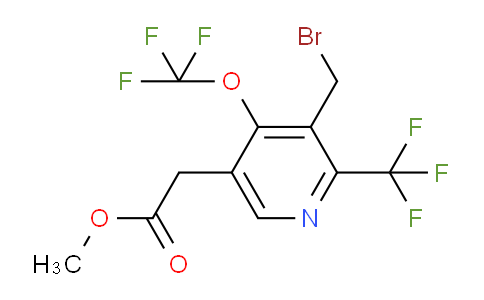 AM143236 | 1806777-94-5 | Methyl 3-(bromomethyl)-4-(trifluoromethoxy)-2-(trifluoromethyl)pyridine-5-acetate