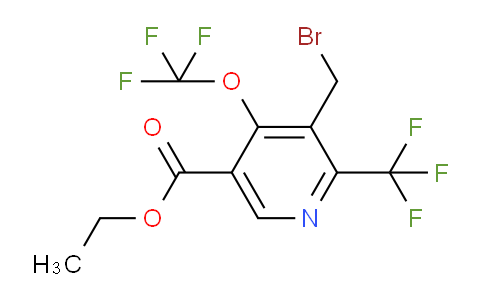 AM143238 | 1804864-99-0 | Ethyl 3-(bromomethyl)-4-(trifluoromethoxy)-2-(trifluoromethyl)pyridine-5-carboxylate