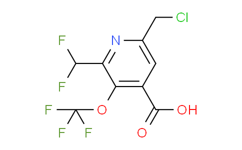 AM143243 | 1804654-74-7 | 6-(Chloromethyl)-2-(difluoromethyl)-3-(trifluoromethoxy)pyridine-4-carboxylic acid