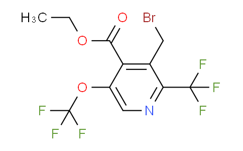 AM143244 | 1805232-71-6 | Ethyl 3-(bromomethyl)-5-(trifluoromethoxy)-2-(trifluoromethyl)pyridine-4-carboxylate