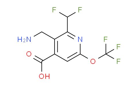 AM143246 | 1805027-53-5 | 3-(Aminomethyl)-2-(difluoromethyl)-6-(trifluoromethoxy)pyridine-4-carboxylic acid