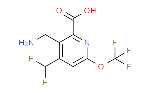 AM143250 | 1805027-62-6 | 3-(Aminomethyl)-4-(difluoromethyl)-6-(trifluoromethoxy)pyridine-2-carboxylic acid