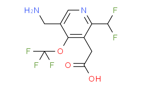 AM143254 | 1805297-63-5 | 5-(Aminomethyl)-2-(difluoromethyl)-4-(trifluoromethoxy)pyridine-3-acetic acid