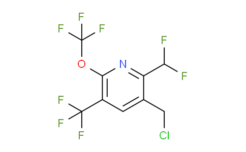 3-(Chloromethyl)-2-(difluoromethyl)-6-(trifluoromethoxy)-5-(trifluoromethyl)pyridine