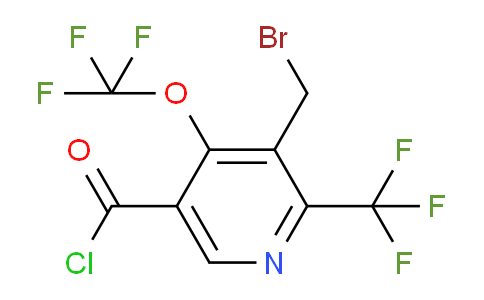 AM143359 | 1805148-43-9 | 3-(Bromomethyl)-4-(trifluoromethoxy)-2-(trifluoromethyl)pyridine-5-carbonyl chloride