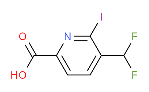 AM143362 | 1805316-28-2 | 3-(Difluoromethyl)-2-iodopyridine-6-carboxylic acid