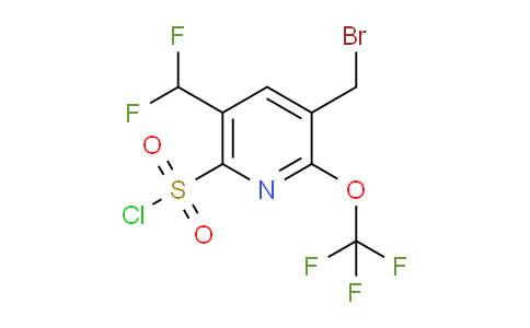 3-(Bromomethyl)-5-(difluoromethyl)-2-(trifluoromethoxy)pyridine-6-sulfonyl chloride