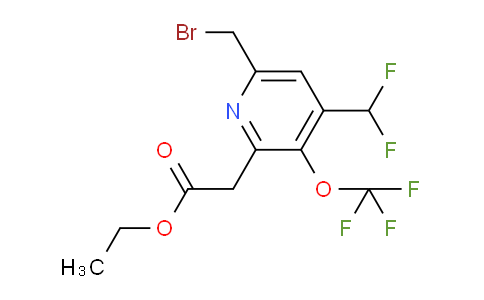 AM143408 | 1805174-49-5 | Ethyl 6-(bromomethyl)-4-(difluoromethyl)-3-(trifluoromethoxy)pyridine-2-acetate