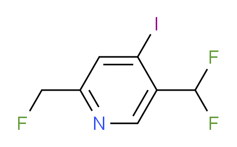 5-(Difluoromethyl)-2-(fluoromethyl)-4-iodopyridine