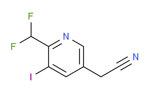 2-(Difluoromethyl)-3-iodopyridine-5-acetonitrile