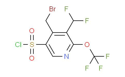 4-(Bromomethyl)-3-(difluoromethyl)-2-(trifluoromethoxy)pyridine-5-sulfonyl chloride