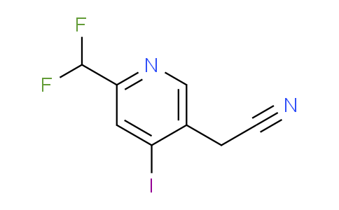 2-(Difluoromethyl)-4-iodopyridine-5-acetonitrile