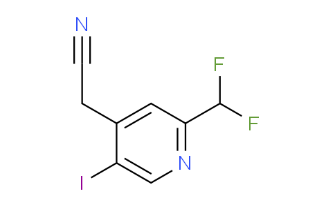 2-(Difluoromethyl)-5-iodopyridine-4-acetonitrile