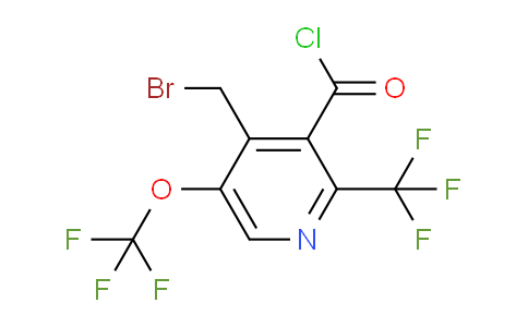 4-(Bromomethyl)-5-(trifluoromethoxy)-2-(trifluoromethyl)pyridine-3-carbonyl chloride