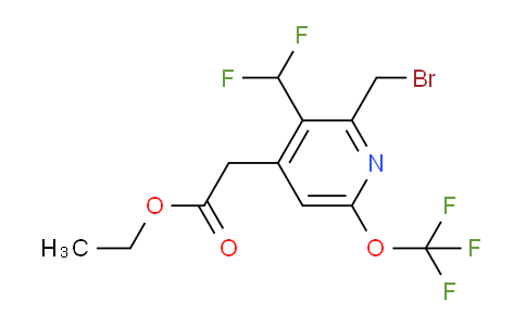 AM143440 | 1804669-37-1 | Ethyl 2-(bromomethyl)-3-(difluoromethyl)-6-(trifluoromethoxy)pyridine-4-acetate