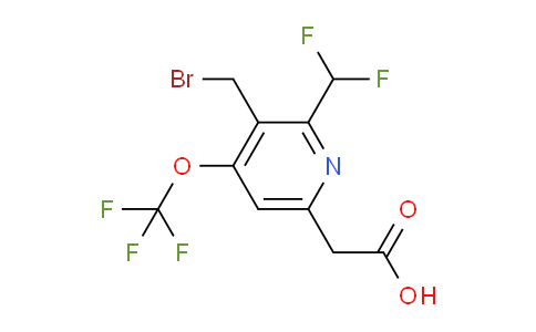 AM143444 | 1804668-87-8 | 3-(Bromomethyl)-2-(difluoromethyl)-4-(trifluoromethoxy)pyridine-6-acetic acid