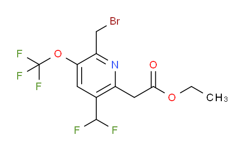AM143447 | 1804626-16-1 | Ethyl 2-(bromomethyl)-5-(difluoromethyl)-3-(trifluoromethoxy)pyridine-6-acetate