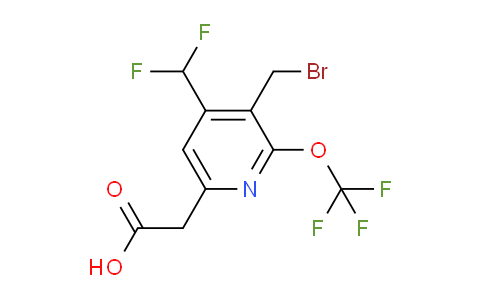3-(Bromomethyl)-4-(difluoromethyl)-2-(trifluoromethoxy)pyridine-6-acetic acid