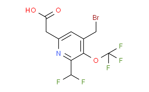 4-(Bromomethyl)-2-(difluoromethyl)-3-(trifluoromethoxy)pyridine-6-acetic acid