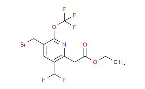 AM143477 | 1804369-77-4 | Ethyl 3-(bromomethyl)-5-(difluoromethyl)-2-(trifluoromethoxy)pyridine-6-acetate