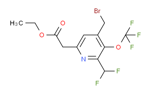 AM143480 | 1805229-24-6 | Ethyl 4-(bromomethyl)-2-(difluoromethyl)-3-(trifluoromethoxy)pyridine-6-acetate