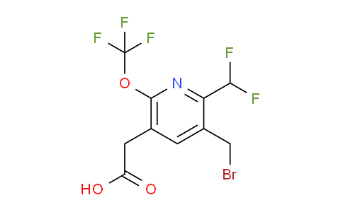 AM143505 | 1805306-16-4 | 3-(Bromomethyl)-2-(difluoromethyl)-6-(trifluoromethoxy)pyridine-5-acetic acid