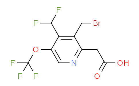 AM143508 | 1805310-58-0 | 3-(Bromomethyl)-4-(difluoromethyl)-5-(trifluoromethoxy)pyridine-2-acetic acid