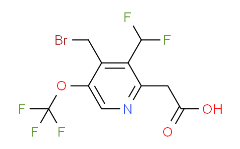 AM143524 | 1805306-20-0 | 4-(Bromomethyl)-3-(difluoromethyl)-5-(trifluoromethoxy)pyridine-2-acetic acid