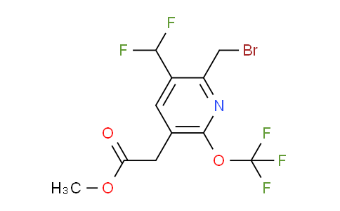 AM143537 | 1805145-89-4 | Methyl 2-(bromomethyl)-3-(difluoromethyl)-6-(trifluoromethoxy)pyridine-5-acetate