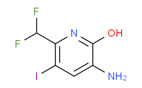 3-Amino-6-(difluoromethyl)-2-hydroxy-5-iodopyridine