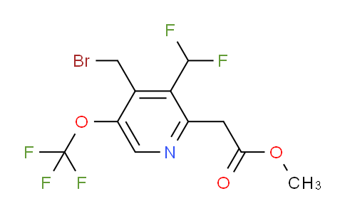 AM143540 | 1805174-27-9 | Methyl 4-(bromomethyl)-3-(difluoromethyl)-5-(trifluoromethoxy)pyridine-2-acetate