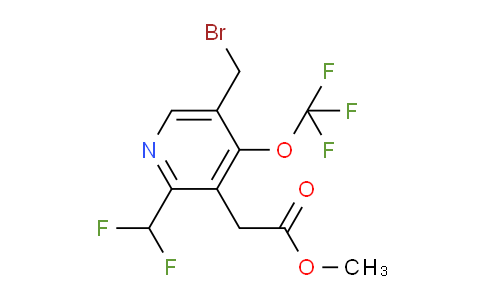 Methyl 5-(bromomethyl)-2-(difluoromethyl)-4-(trifluoromethoxy)pyridine-3-acetate